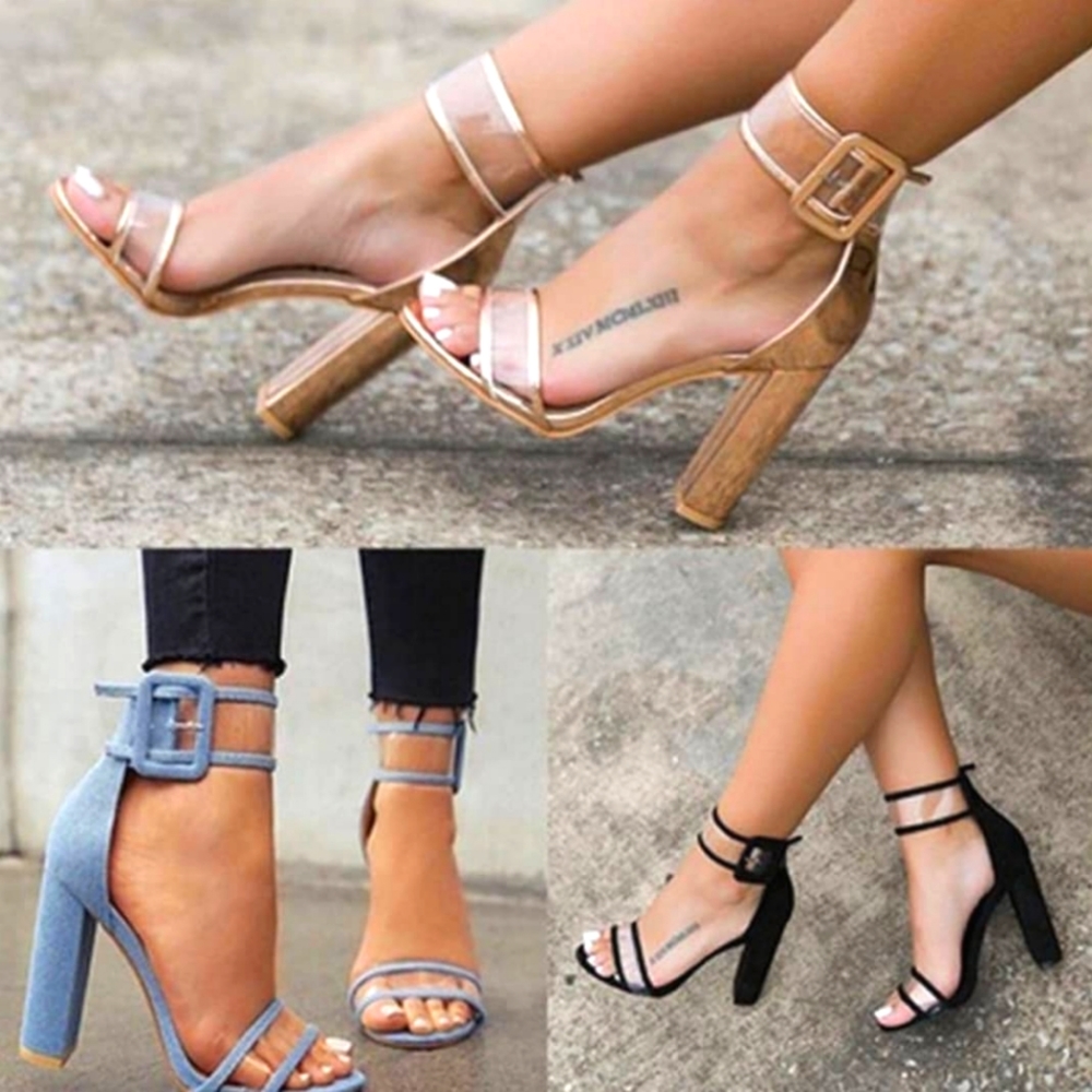 Shoes black, gold, gold with stones on heel